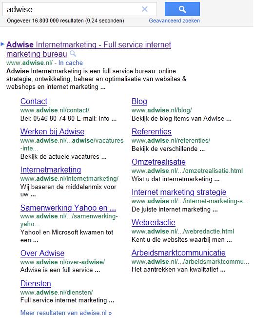 adwise sitelinks