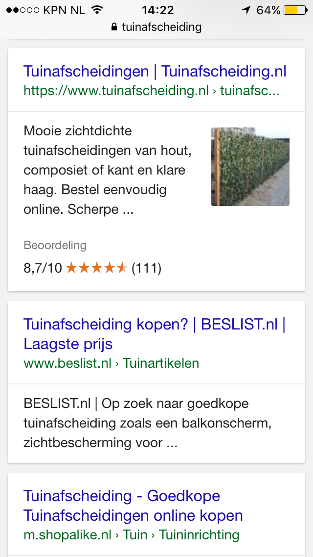 Tuinafscheiding