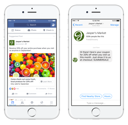 Facebook Messenger bots