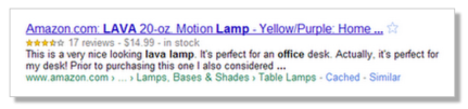 Rich snippet product