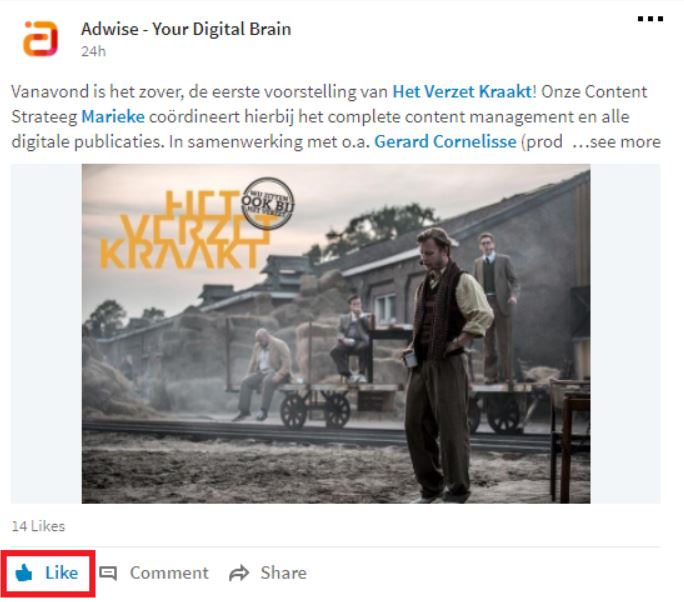 Like post Linkedin