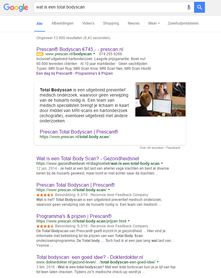 featured snippet